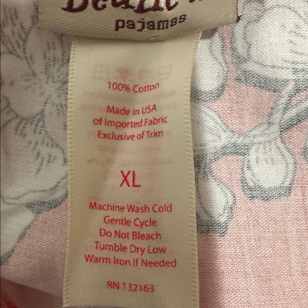 Bedhead floral pink white short short sleeve button up
pajama set XL NWT - Picture 8 of 8